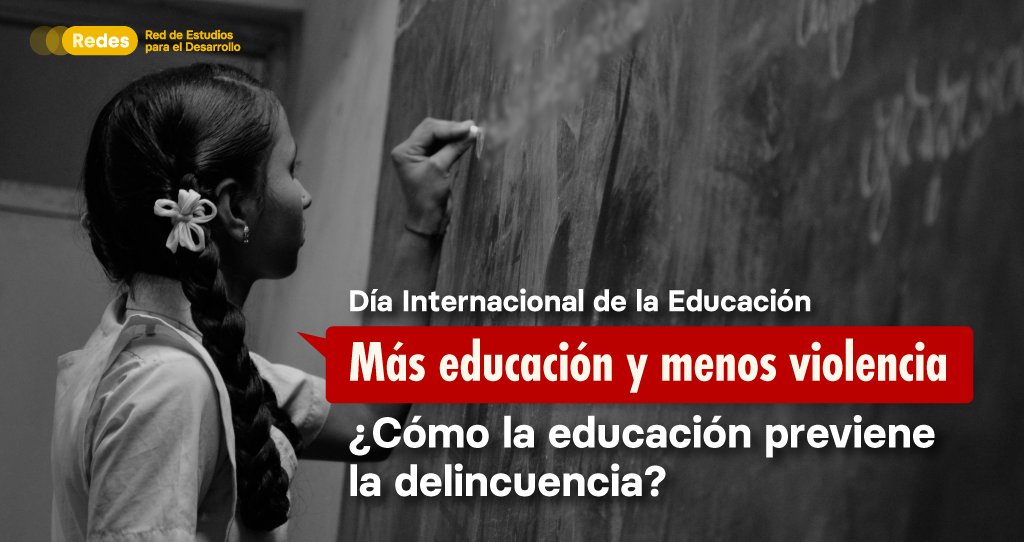 Hoy 24 de enero se conmemora el Día Internacional de la Educación 📚. Según <a href="/UNESCO_es/">UNESCO en español 🏛️#Educación #Ciencia #Cultura</a> el lema de este año es “aprender para una paz duradera”. Por ello, en este 🧵 hablaremos sobre el enorme potencial que tiene la educación para reducir la inseguridad ciudadana 👇
