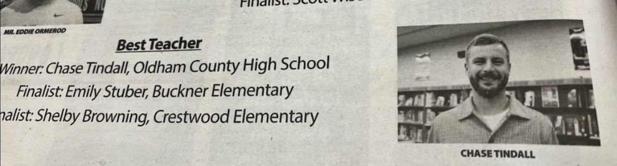 OldhamFootball's tweet image. Shout out to our very own Coach Tindall, ILbs and JV Coach extraordinaire! He was named best teacher in the “Oldham Era Best Of” awards!  

We are glad to have him on staff and love the energy and knowledge he brings to our players! 

#ClosetheGap
#WorktoWin #ExpecttoWin