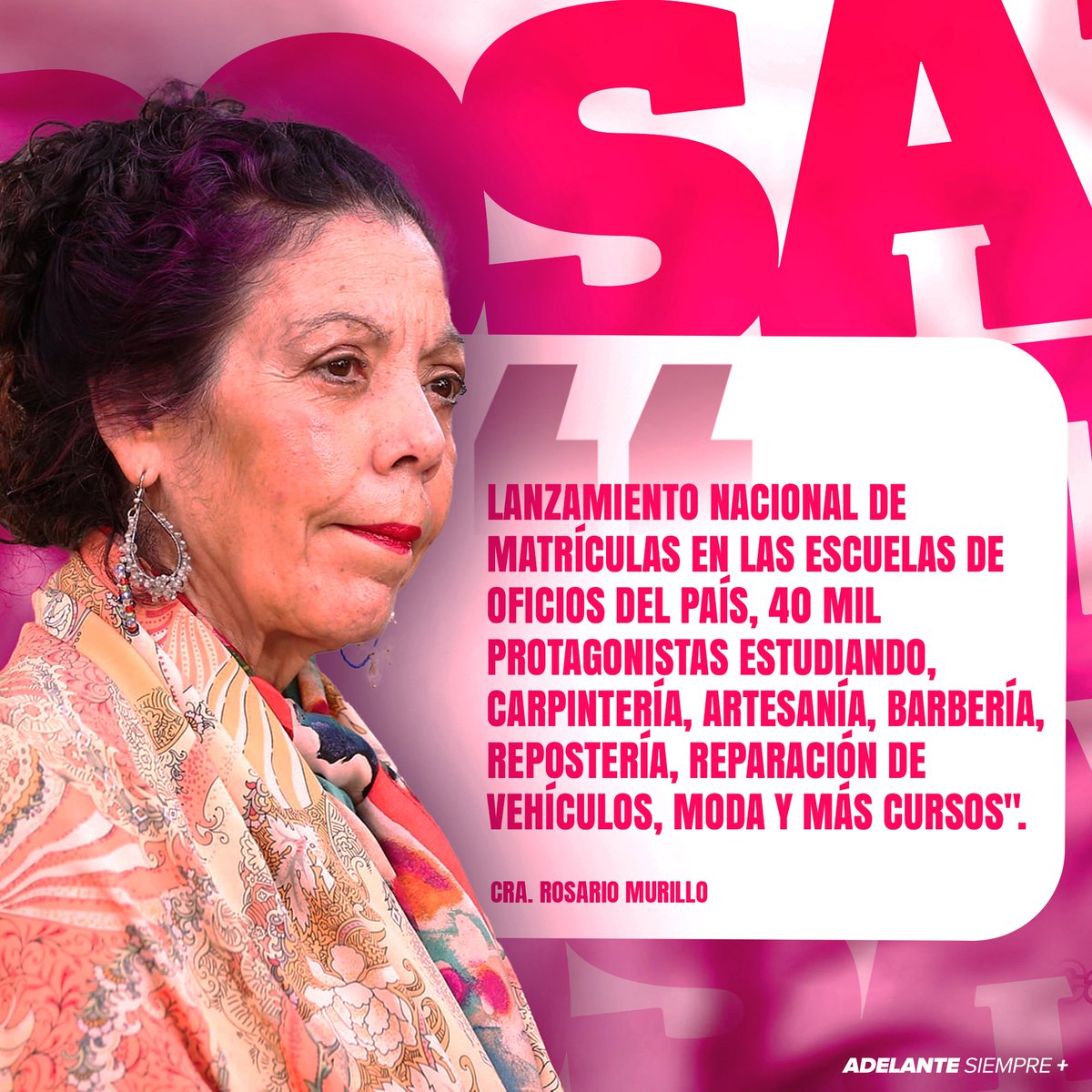 Palabras de la Compañera Vicepresidenta Rosario Murillo hoy Miércoles 24 de enero del 2024.

#AdelanteSiempre 
#2024HaciaNuevasVictorias