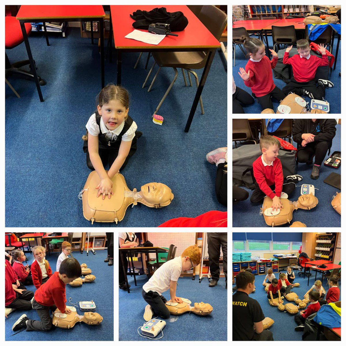 StMarksIrvine's tweet photo. Primary 2 had an amazing experience learning life saving techniques with the @coastwatchirvi1 team. Never too young to learn! #lifesaver #minimedic β€οΈπβ€οΈ https://t.co/o8ebcBq2ms