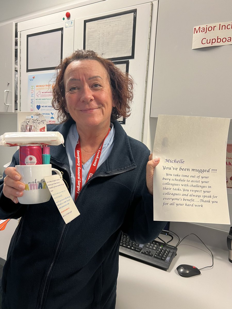 #You've been mugged!!!!#receptionist “Michelle takes time out of her busy schedule to assist her colleagues with challenges in their tasks. She respects her colleagues and always speak for everyone's benefit.... Thank you for all your hard work Michelle”