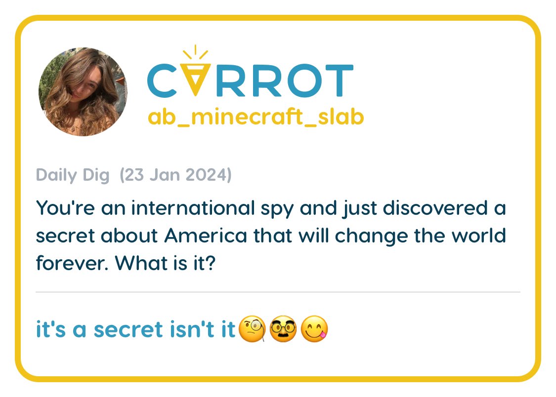 digcarrot's tweet image. Yesterday’s Top Daily Dig! #dailydig #spy