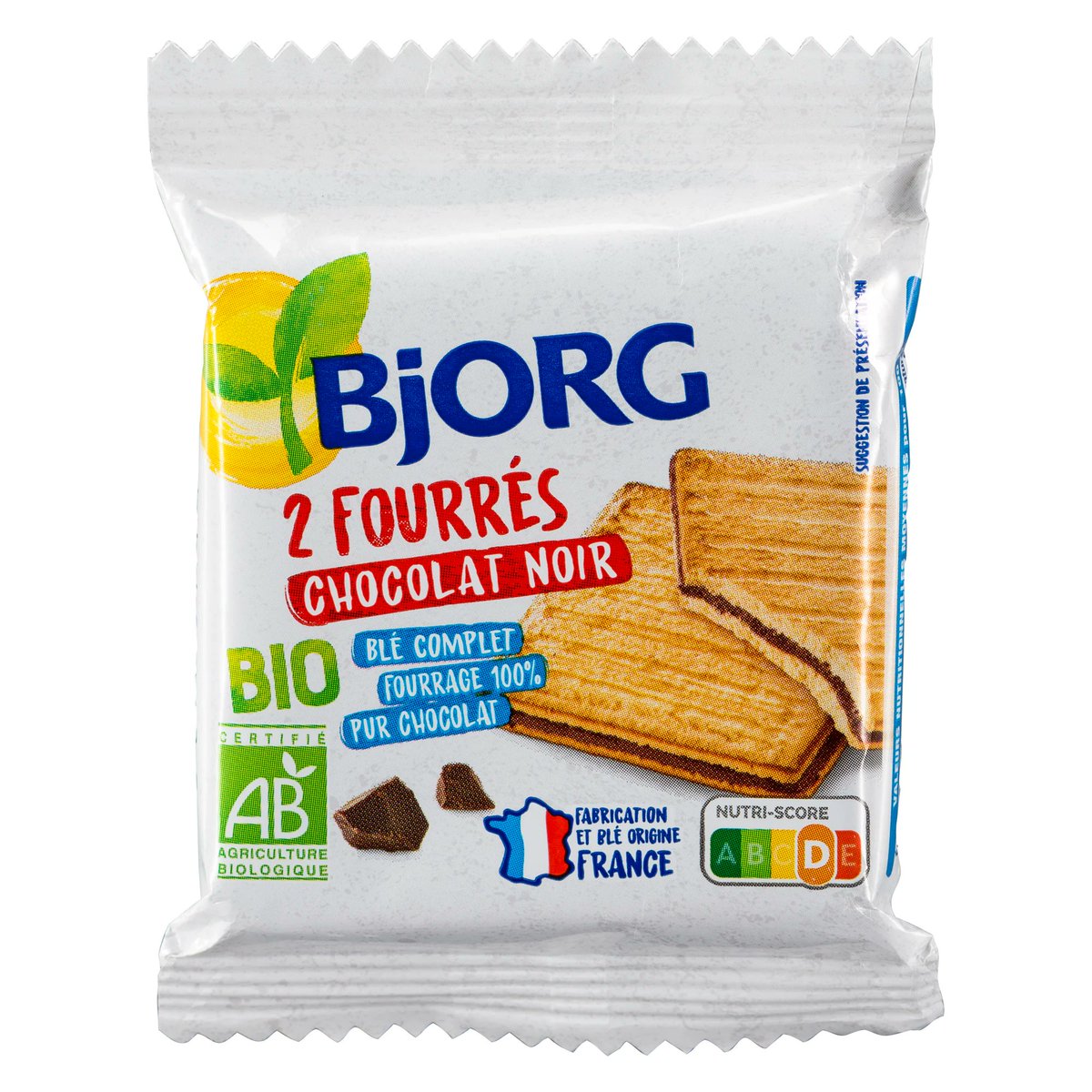 Bjorg Biscuits Bio mini fourrés chocolat 