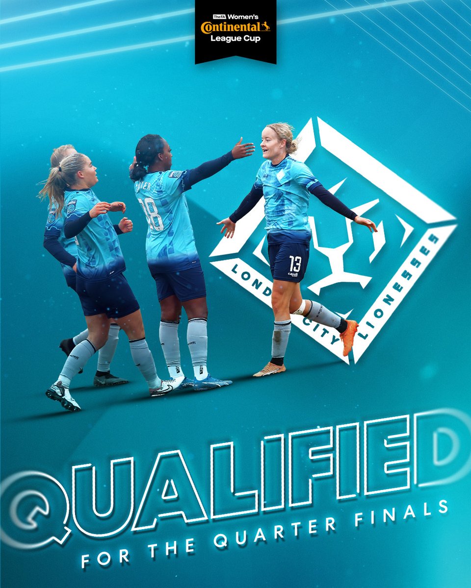 Making history!

<a href="/LC_Lionesses/">London City Lionesses</a> are into the #ContiCup quarter-finals for the first time 🏆