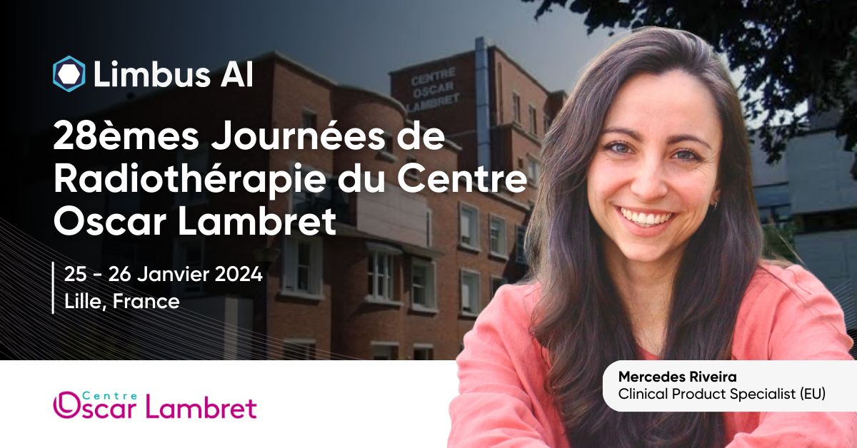 Venez à la rencontre de Mercedes Riveira Martin et Francesca au stand de Limbus AI lors des 28èmes Journées de Radiothérapie du Centre Oscar Lambret à Lille du 25 au 26 janvier pour découvrir les derniers développements de notre solution de contourage Limbus Contour™!

#congres