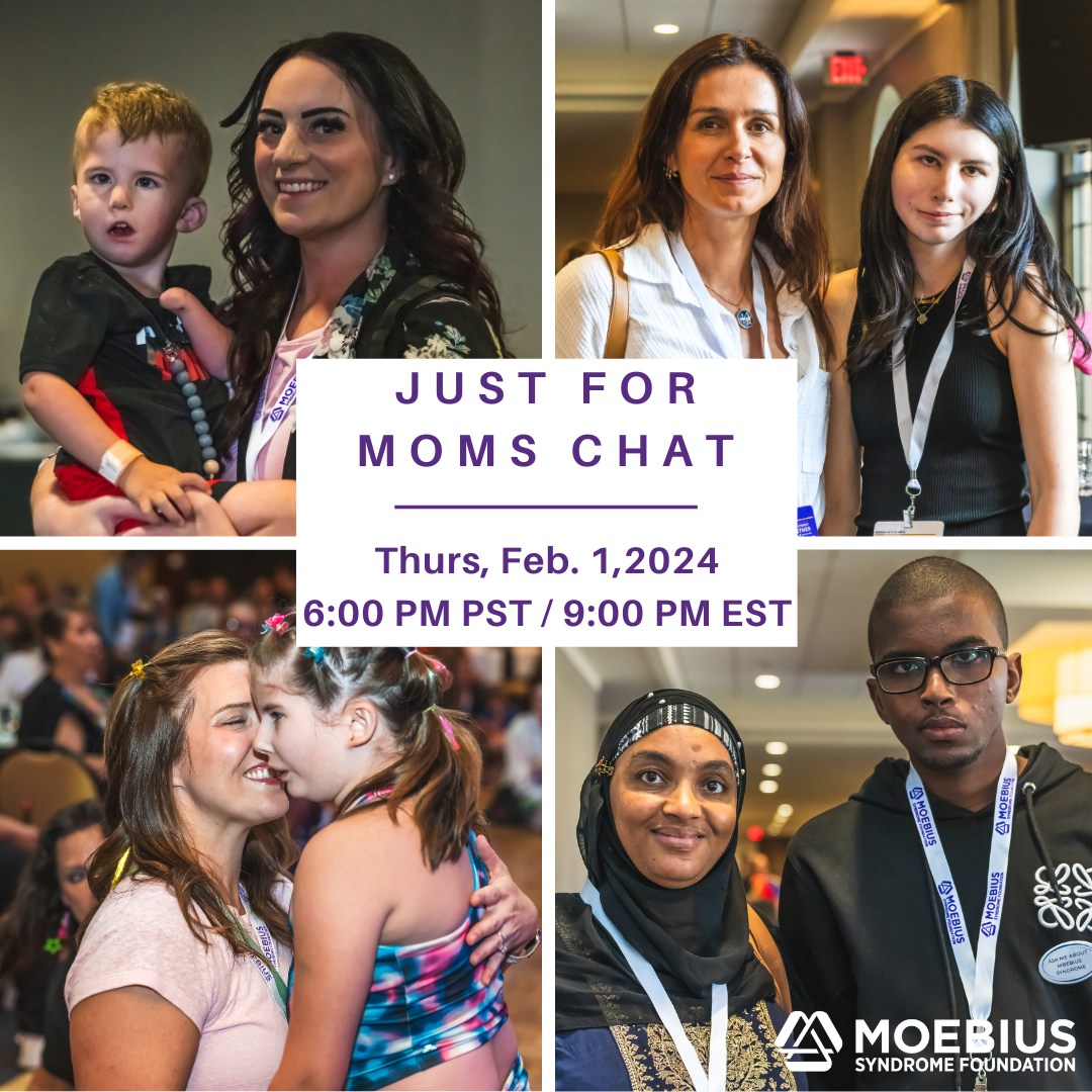 It's #MoebiusSyndromeAwarenessDay! #MoebiusSyndrome is a rare condition, according to @MoebiusSyndrome. Some symptoms include #facialparalysis and #limbdifferences. This year’s theme emphasizes “US” and a #communityunited. Join a #virtualevent: bit.ly/MSFmoms.