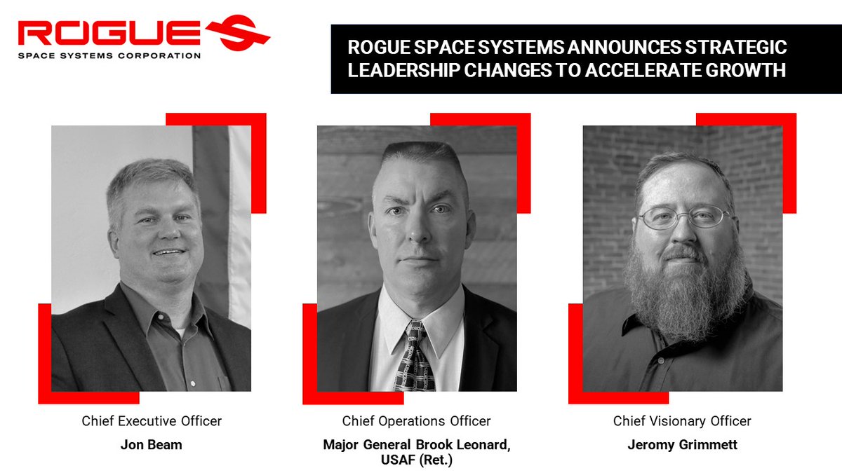 Rogue Space Systems Announces Strategic Leadership Changes to Accelerate Growth! Read more HERE loom.ly/ep1MGrc