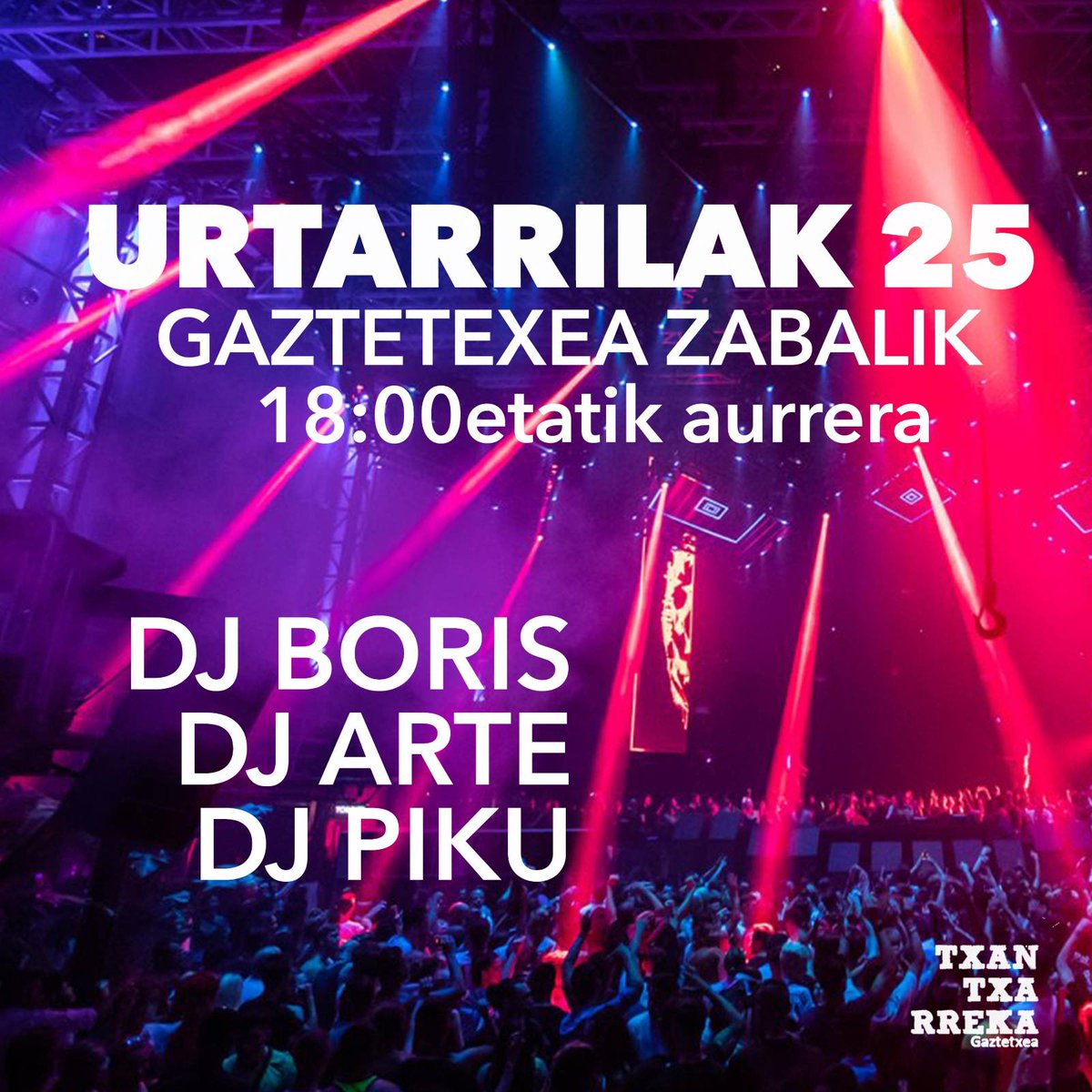 Ostegun honetan jaiei hasiera emateko gaztetxean DJ-ak izango ditugu!