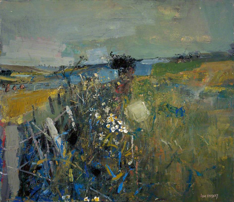 Am joining Richard Morris's #myfavouritepainting series, throwing in Joan Eardley's July Fields (c.1959). to brighten up the dark days of winter. Painted from the clifftops at Catterline, it has a grand sense of freedom and consolidation.