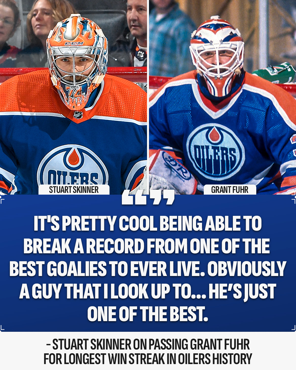 NHL on X: &ldquo;Stuart Skinner is following some mighty big footsteps 