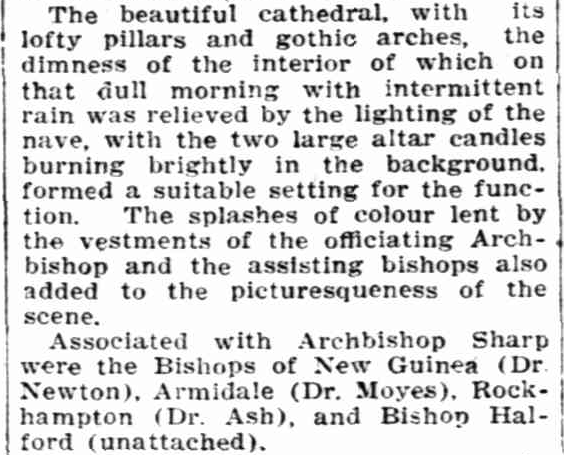 AustAnglican's tweet image. 25 January 1930: consecration of the Very Rev Francis de Witt Batty (1879-1961), Dean of Brisbane, @StJohnsBrisbane, to be fourth coadjutor-bishop in Brisbane. #94years No.86 in the Australian #Anglican episcopate, first bishop of the 1930s; continuing as Dean after consecration.