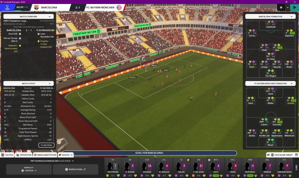 Passion4FM's tweet image. What's strange with this Barcelona save is that I haven't been able to replicate the OPPDA I normally had in #FM23 below 5.0 

It seems OPPDA often correlates to the opposition team's value.... 

Anyone been able to get an OPPDA below 4.5?

(I managed around that with Arsenal)