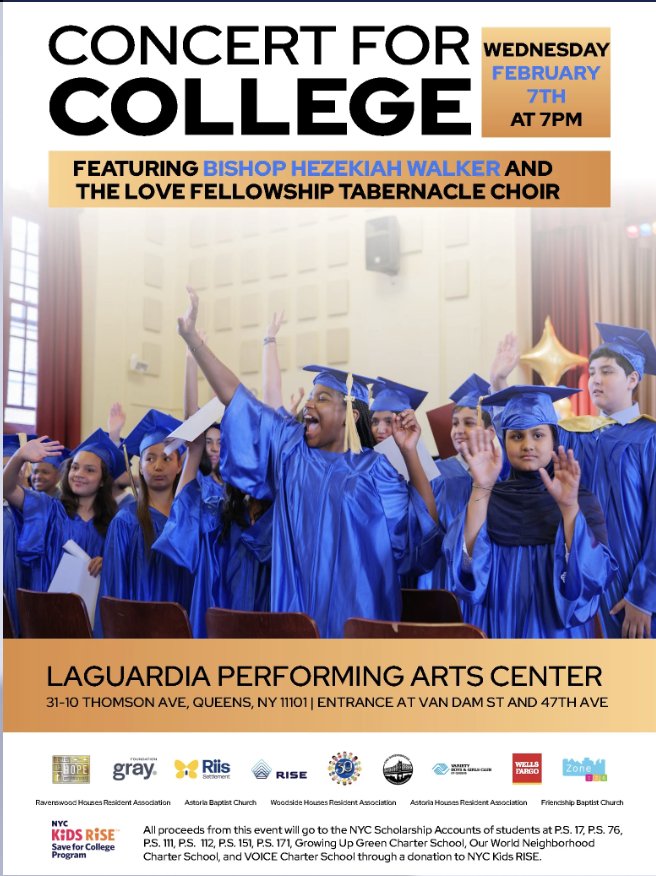 Zone126Queens's tweet image. Zone 126 is pleased to join with our colleagues at @UrbanUpboundNY @BGCNYC, @Riis_Settlement, @Cohi_Youth to support the #ConcertForCollege on behalf of the students in @NYCDistrict30 for the @NYCKidsRise scholarship accounts.