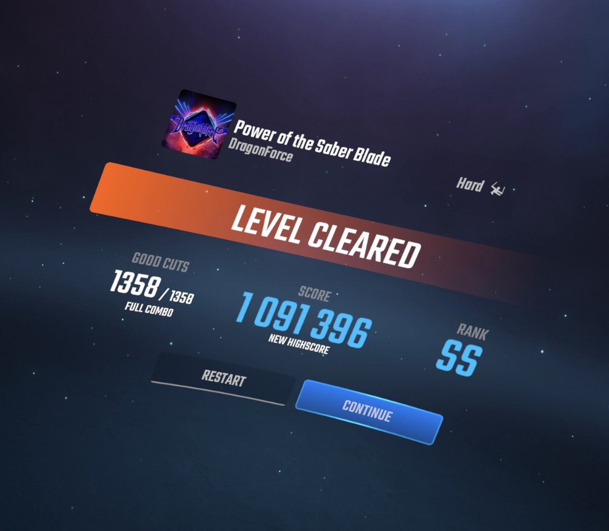 There’s good days…
And then there’s days where you don’t miss a single note on a DragonForce song 💪 #BeatSaber <a href="/BeatSaber/">Beat Saber</a>