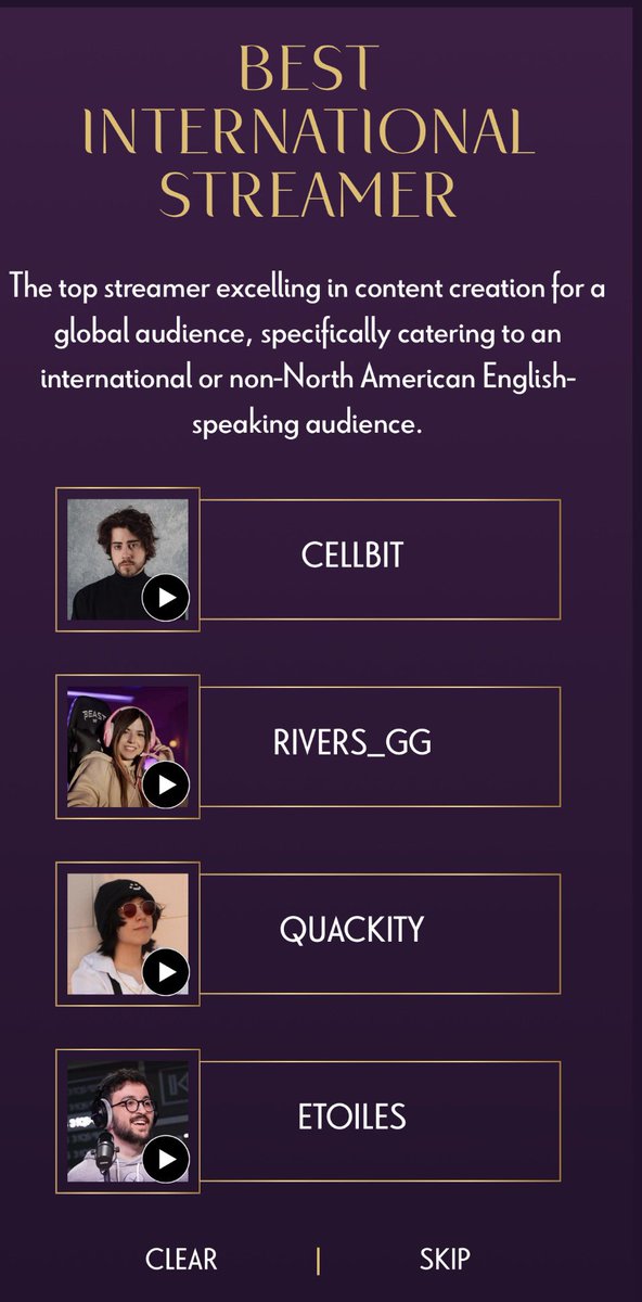 AREtoiles's tweet photo. wtf je suis nominé pour être le meilleur streamer jeu de combat de l'année ( je viens de faire 5eme/70 a mon tournoi grand respect a moi) et le streamer international de l'année pour les @StreamerAwards ??????

J'ai vraiment l'air d'un clown au milieu de ces monstres mais merci beaucoup de votre soutien ca veut dire BEAUCOUP pour moi !!
Vous pouvez du coup continuer a voter si ca vous chante....
