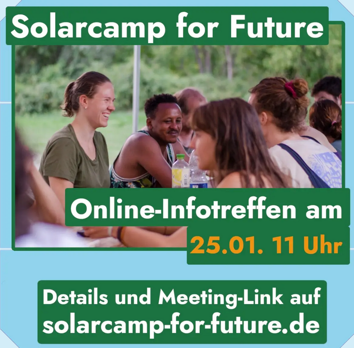 Allein im Photovoltaik-Handwerk entstehen in den nächsten Jahren zehntausende neue Arbeitsplätze.  „Solarcamp for Future“ setzt sich dafür ein, dass diese Arbeitsplätze besetzt werden und die Energiewende weiter an Fahrt aufnimmt.  👉solarcamp-for-future.de/termine/online…