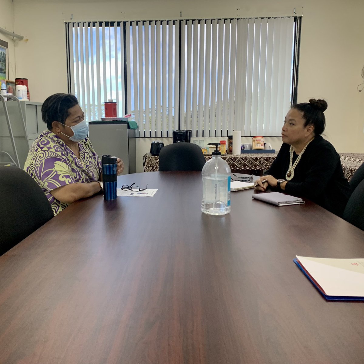 PIDP_EWC's tweet photo. Kalahngan and thank you to @comfsm President Dr. Theresa Koroivulaono for an engaging conversation! Grateful for the opportunity to discuss common goals and efforts to increase access, innovation, and resilience. #PIDPInTheRegion #COMFSM https://t.co/t0fKK61oAe