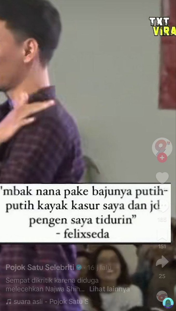 tanyarl ! Impostor? Melakukan pelecehan verbal kepada mba Najwa Shihab. Sempat meminta maaf namun tidak ada rasa bersalahnya.