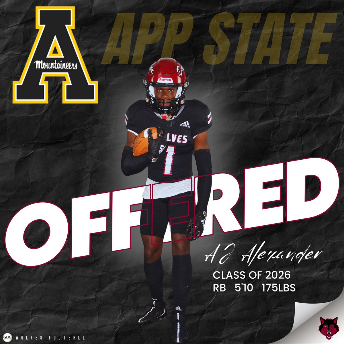 Dothan Wolves Football (@dothanwolvesfb) on Twitter photo Offer Alert! Congrats to Class of 25’ RB @luh_huncho_1 on his offer from <a href="/AppState_FB/">App State Football</a> <a href="/lawrencedawsey/">Lawrence Dawsey</a>
ONE OF THE BEST IN THE STATE IN 26’ CLASS!🔥🔥🔥 Offer Alert! Congrats to Class of 25’ RB @luh_huncho_1 on his offer from <a href="/AppState_FB/">App State Football</a> <a href="/lawrencedawsey/">Lawrence Dawsey</a>
ONE OF THE BEST IN THE STATE IN 26’ CLASS!🔥🔥🔥
