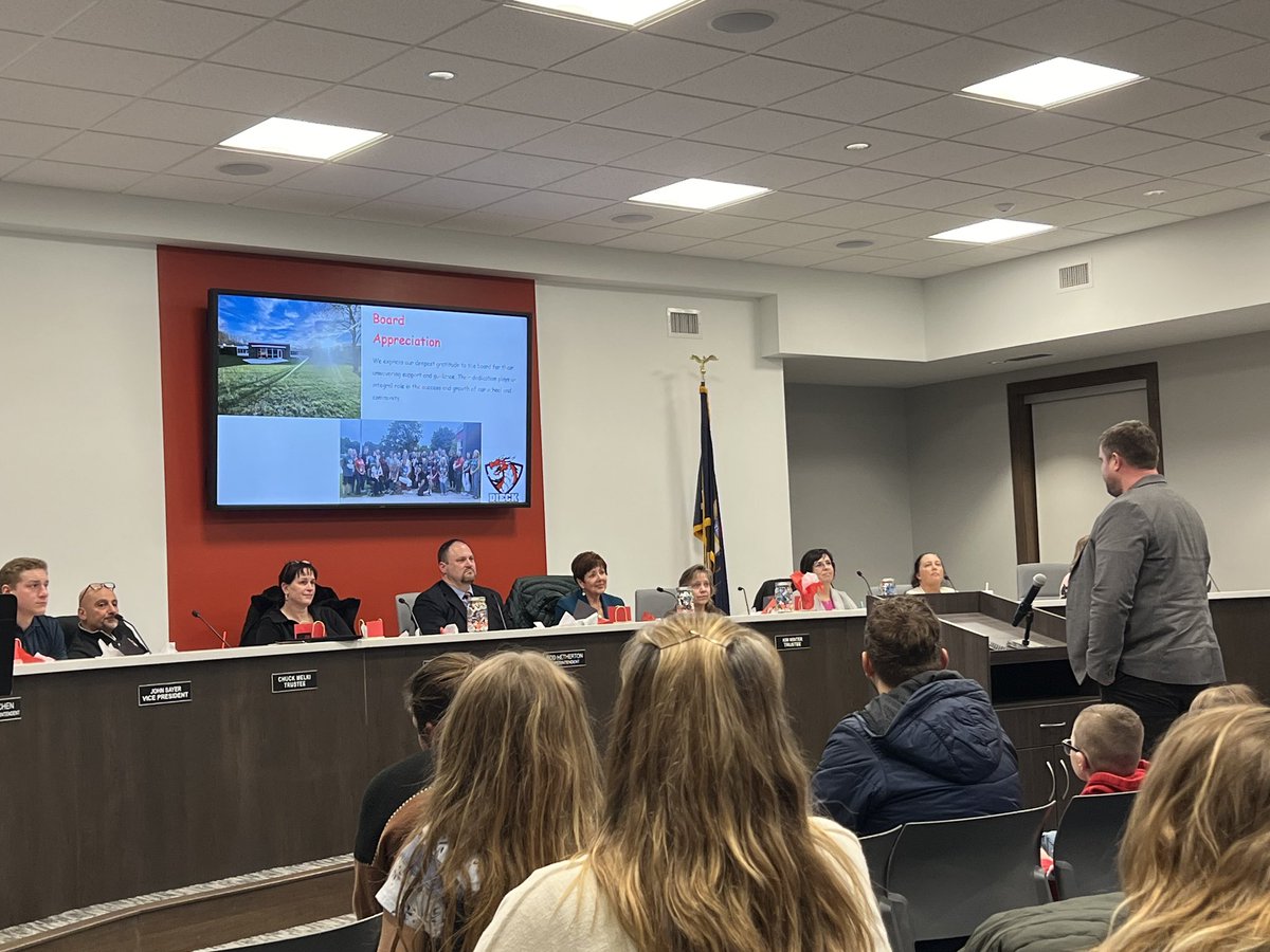 School Board Appreciation Night was an amazing opportunity to see our amazing students, admin, and schools share about all of the tremendous things happening in our great district thanks to having a supportive Board of Education! #DragonStrong #Good2Great #Dieck2gther #Family