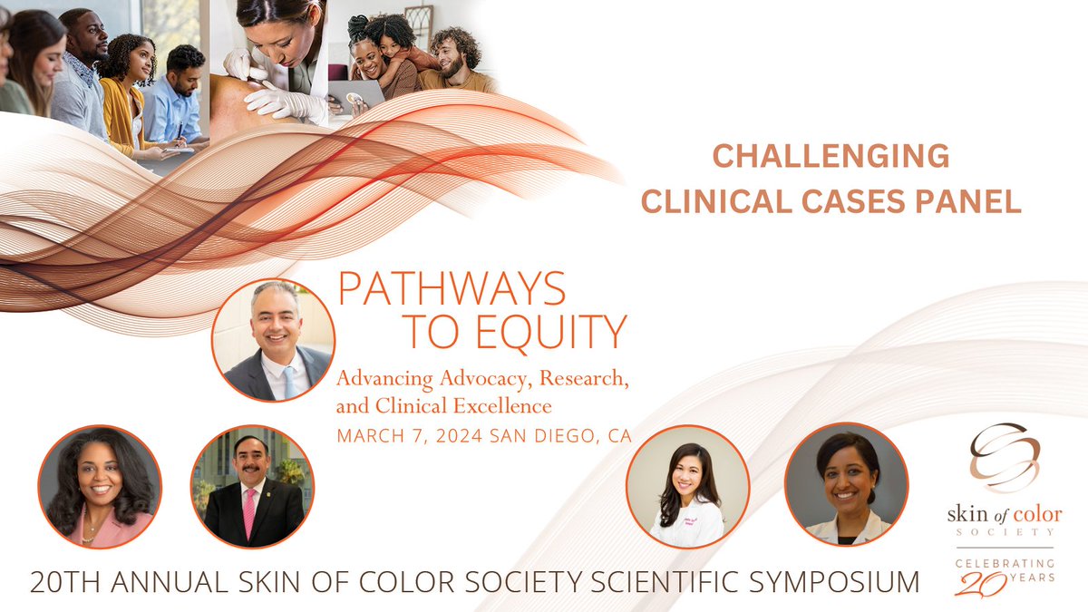 Skin of Color (@skinofcolor) on Twitter photo Hear expert insights at the upcoming Challenging Clinical Cases Panel on 3/7, moderated by <a href="/SeemalRDesaiMD/">Seemal R. Desai, MD, FAAD</a> with panelists <a href="/jorgeocampocan/">Jorge Ocampo Candian</a>, Drs. Amy McMichael, Jennifer Soung + Neelam Vashi. Register for the 20th Annual SOCS #ScientificSymposium: bit.ly/SOCS20th Hear expert insights at the upcoming Challenging Clinical Cases Panel on 3/7, moderated by <a href="/SeemalRDesaiMD/">Seemal R. Desai, MD, FAAD</a> with panelists <a href="/jorgeocampocan/">Jorge Ocampo Candian</a>, Drs. Amy McMichael, Jennifer Soung + Neelam Vashi. Register for the 20th Annual SOCS #ScientificSymposium: bit.ly/SOCS20th