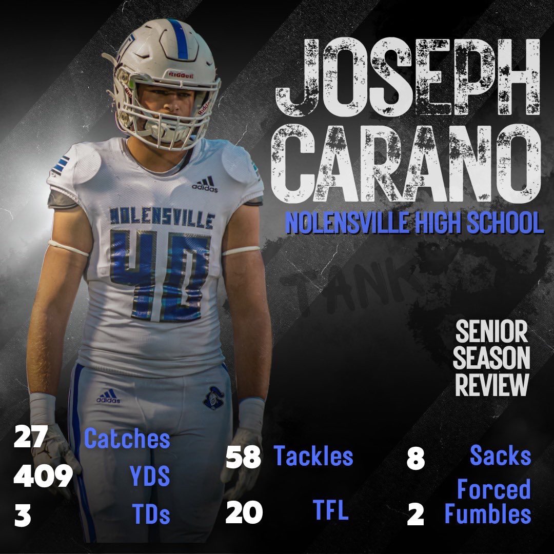 My choice for 2 way player of the year <a href="/joseph_carano/">Joseph Carano</a>