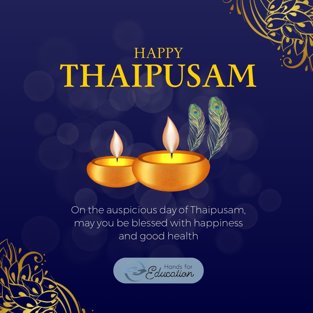 hands4education's tweet photo. Thaipusam teaches us the power of determination and faith. At Hands for Education, we channel that determination to dismantle educational barriers and empower young minds. 🌟📚 #EmpowerThroughEducation #ThaipusamSpirit https://t.co/lAgrfiWi88