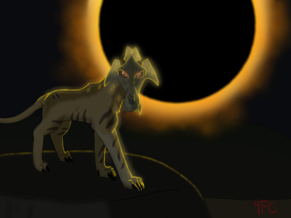 4Firecat's tweet image. I'm not very good with shading n stuff. This is one of my oc's who is a leader of a cult. So that is not their face it is a hell pig skull cuz they worship pigs