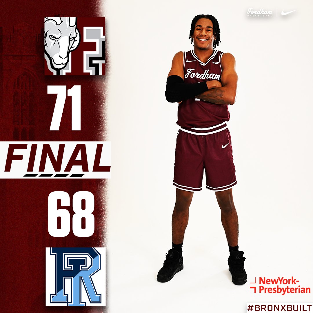 FordhamMBB's tweet photo. Another road win for the Rams!

Kyle Rose with a career-high 24 points as Fordham improves to 3-0 on the road in @A10MBB play. https://t.co/hnFkle24Px