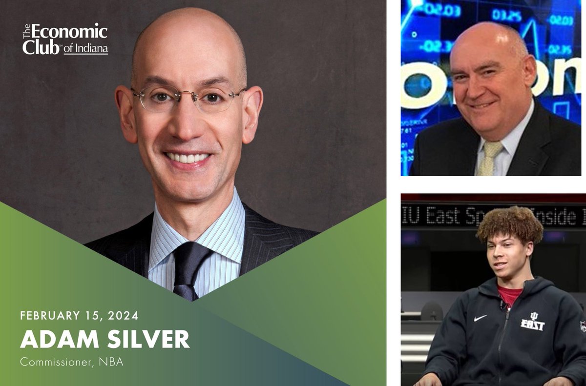 IUE_ENTR's tweet image. @iueast Professor Tim Scales along side @iueredwolves #student #Economics Club President Tristan Thomas are preparing and organizing a visit for 32 students to attend the @EconomicClubIN February 15th lunch featuring #NBA #Commissioner Adam Silver as the speaker. @NBAPR @IUPUI
