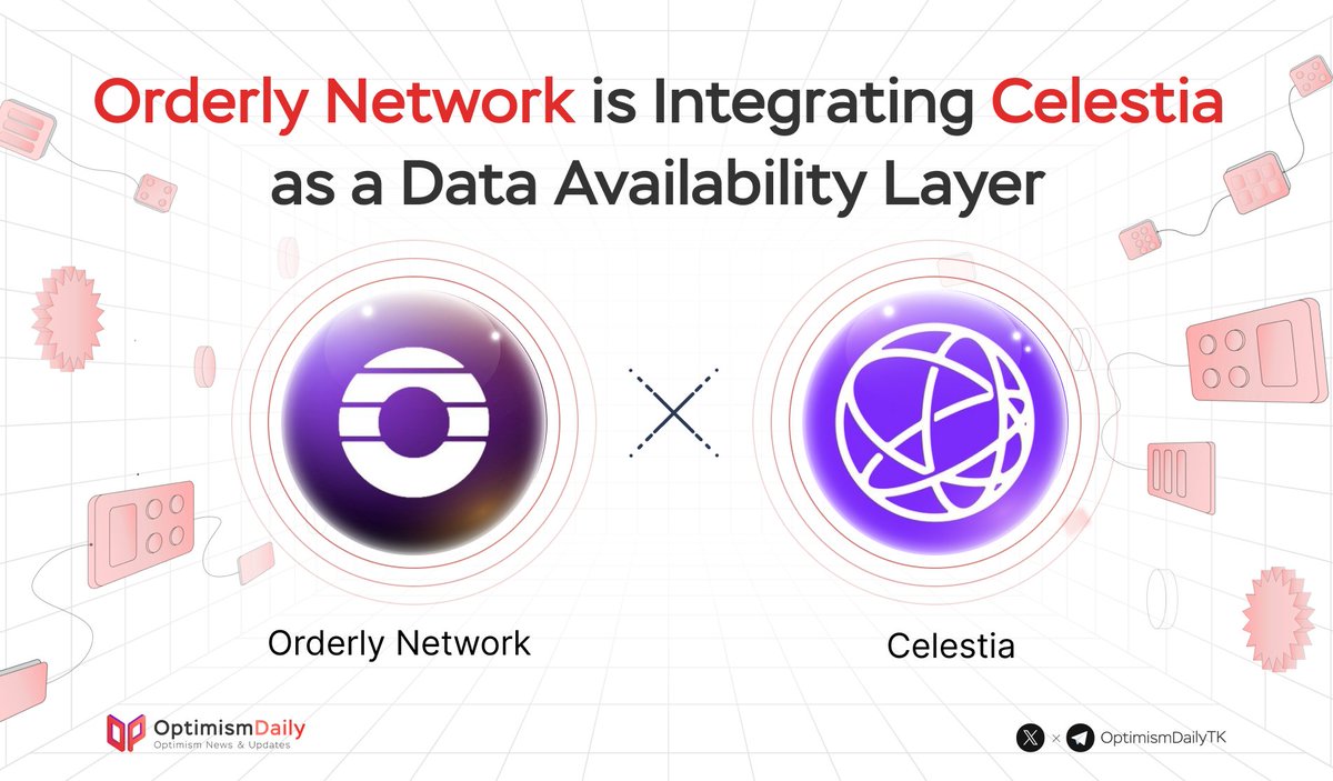 itsfelixt_'s tweet photo. 🟣OP-Stack chain, @OrderlyNetwork, is Integrating Celestia as a Data Availability Layer.
Orderly with Celestia underneath means faster, more reliable transactions for users.
#OPStack #OPChain https://t.co/TgAZ0e9MTZ