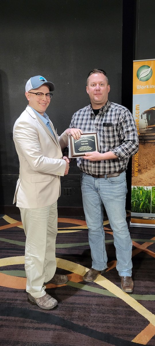 Scott Sova was recognized for his service on the ND Dry Pea & Lentil Council. Scott's dedication to the pulse industry encompassed work on the regional and national levels. We look forward to your continued work in the industry! #pulses #northernpulse #plant24 #agriculture
