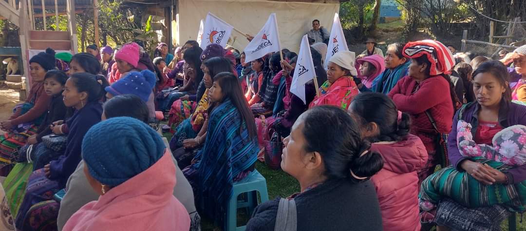 Con más fuerza, red de mujeres del altiplano Marquense, formación sobre el buen vivir y el Estado Plurinacional.