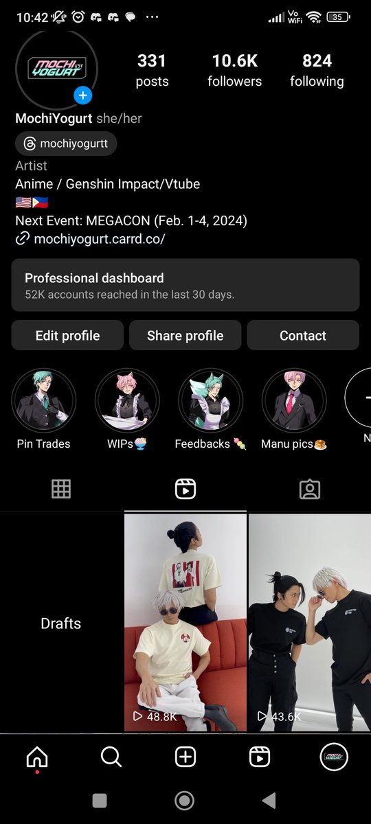 I'll be more active on IG. Follow me on here for updates and live drawing 🤍