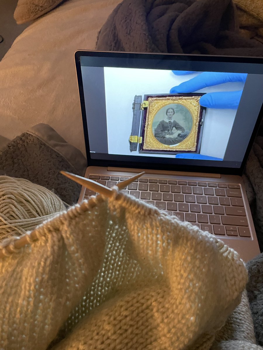 medievalgal's tweet photo. professional development on 19th-century photograph processes (multitasking) https://t.co/SDsP2V3Bpk