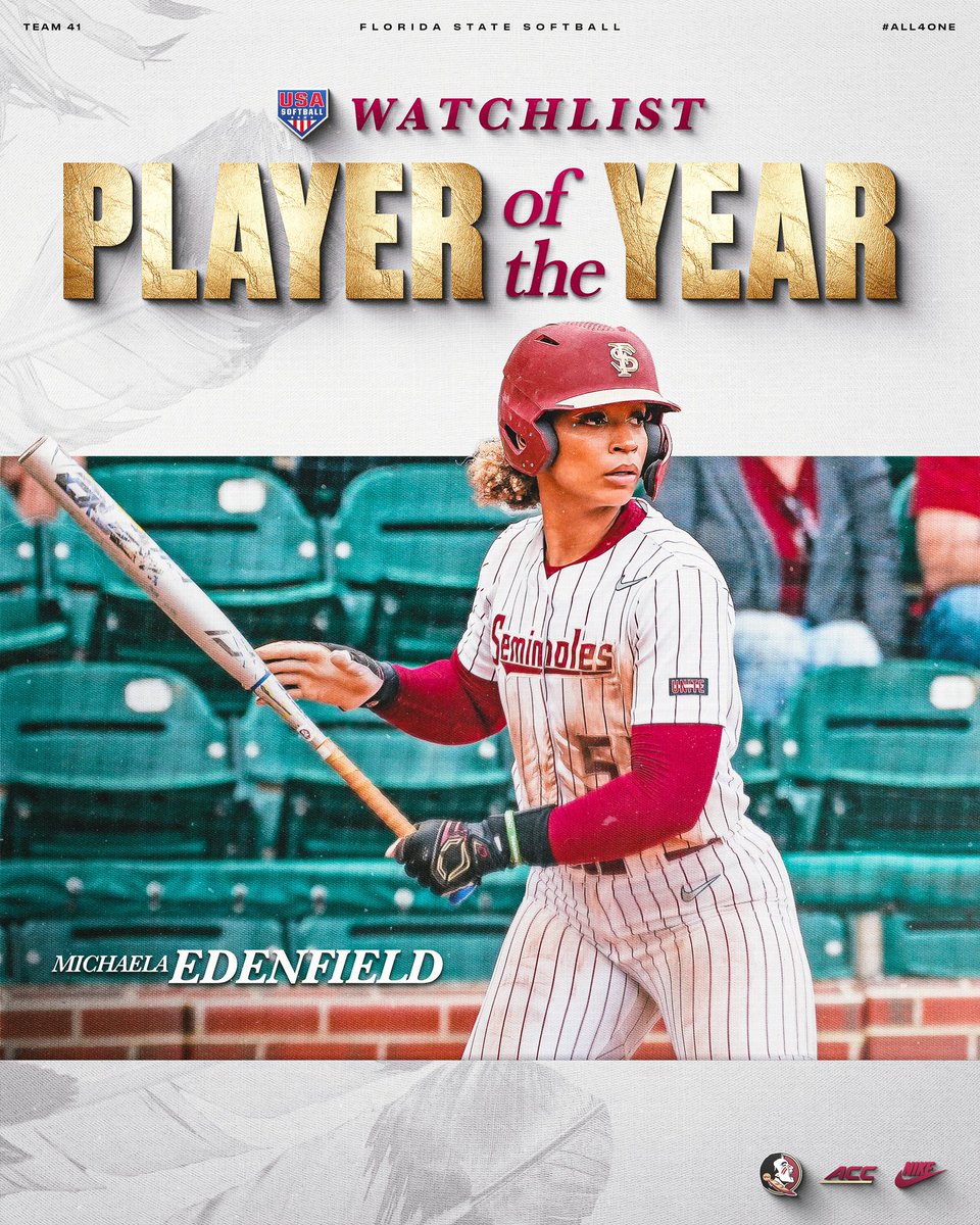 Big things to come 👀 Michaela was named to USA Softball’s Player of the Year Top 50 Watch List 🍢 #All4ONE