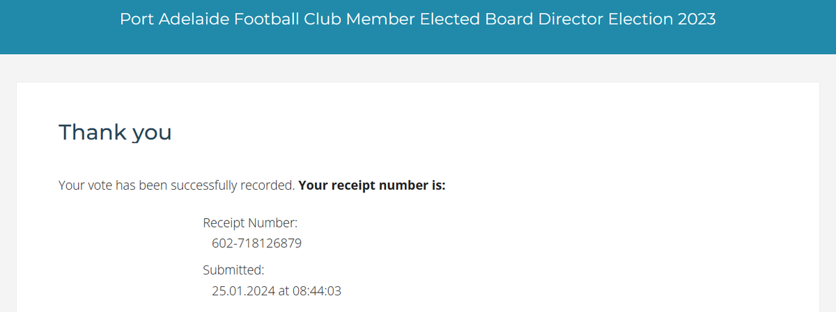 My vote is in for the PAFC Board Director Election 2023 <a href="/warrentredrea/">Warren Tredrea</a>