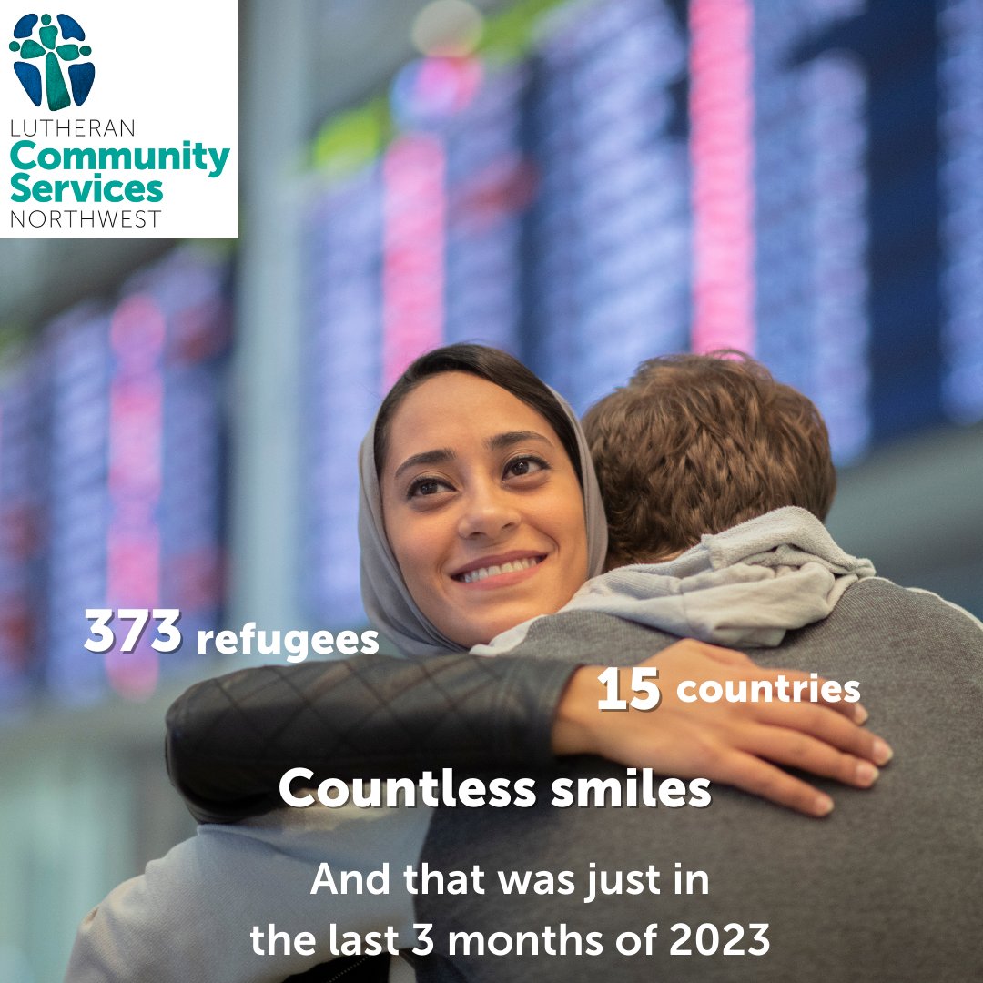 It's challenging work, but we feel blessed to have ended 2023 by resettling a total of 373 refugees in the Tacoma, Seattle, Portland and Vancouver areas. That's about 50 people above our quarterly average. We have another busy year ahead! #HealthJusticeHope #RefugeesWelcome