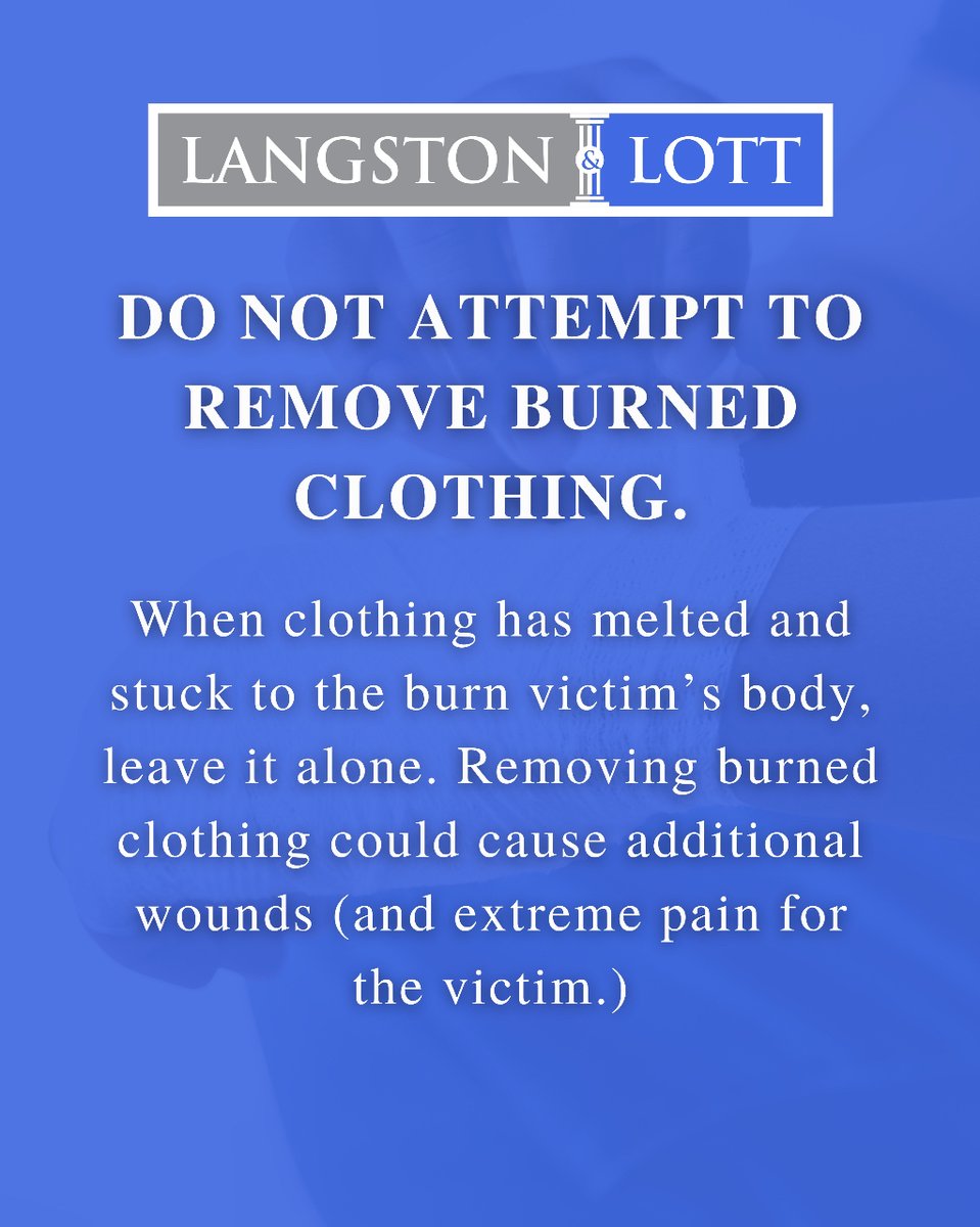 3 Critical Actions to Avoid After a Significant Burn Injury

1. Skip the water
2. Ditch the DIY
3. Don’t pull clothes

Always seek immediate medical attention for serious burns to ensure proper assessment. 

 #burninjury #tips #tupeloms #langston&lott
