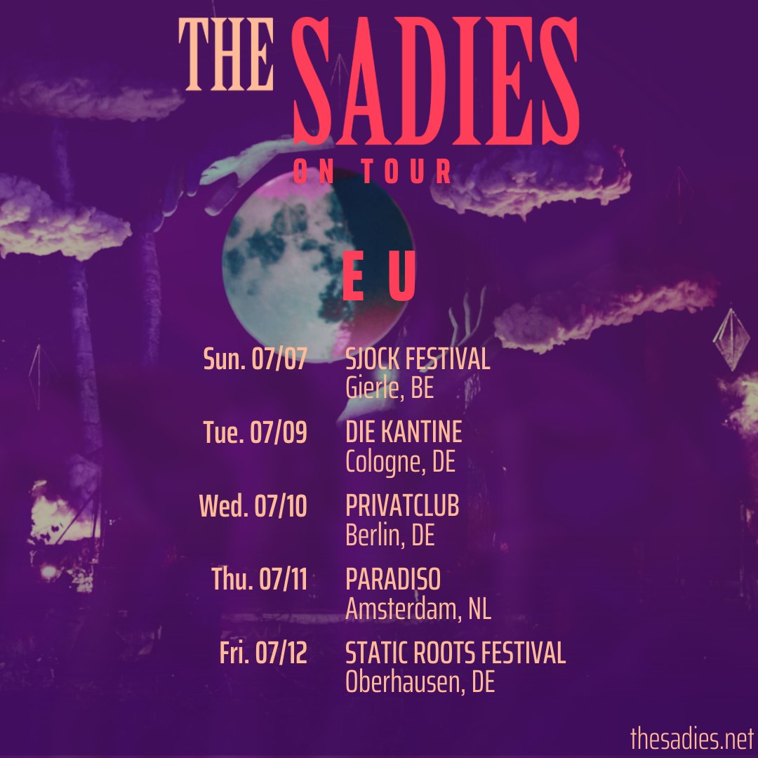 And the Sadies' tour dates continue...the guys will be back in Europe this July. Tickets are on sale now thesadies.net