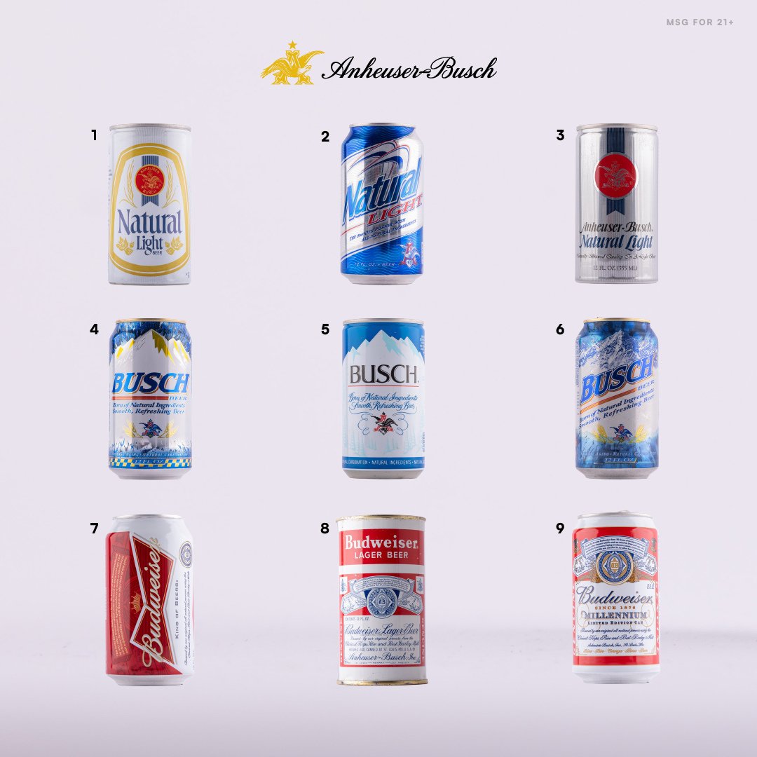 Anheuser-Busch on X: It's #BeerCanAppreciationDay so we're throwing it  back to some vintage cans. Which is your favorite?   / X
