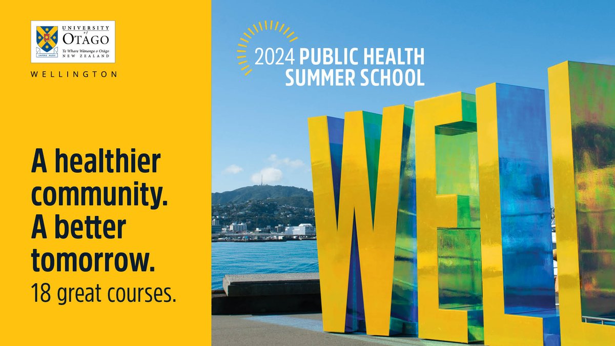 There's just over 2 weeks until our #phss2024 short course programme begins @OtagoWellington . Registration is still open and speaker line-ups look fantastic. Take a look at otago.ac.nz/wellington/dep…