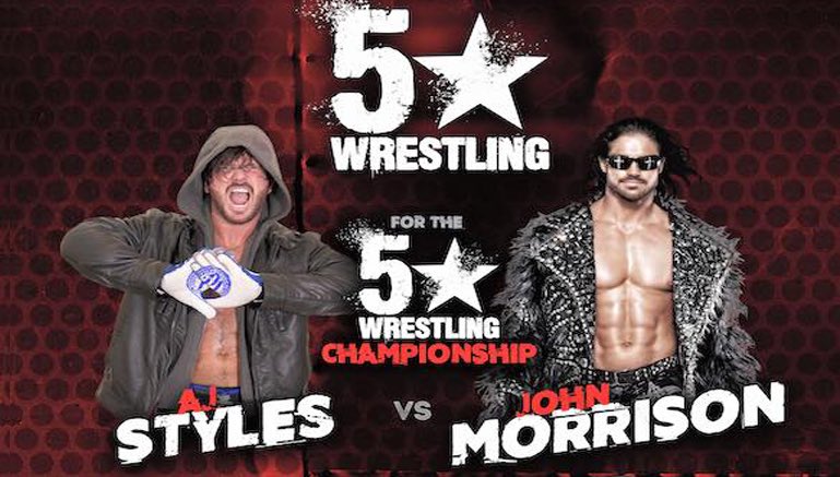 iNacidy's tweet photo. John Morrison Vs AJ Styles 2016 (⭐️⭐️⭐️1/2) Love obscure Wrestling matches https://t.co/q4eV9tsTKs