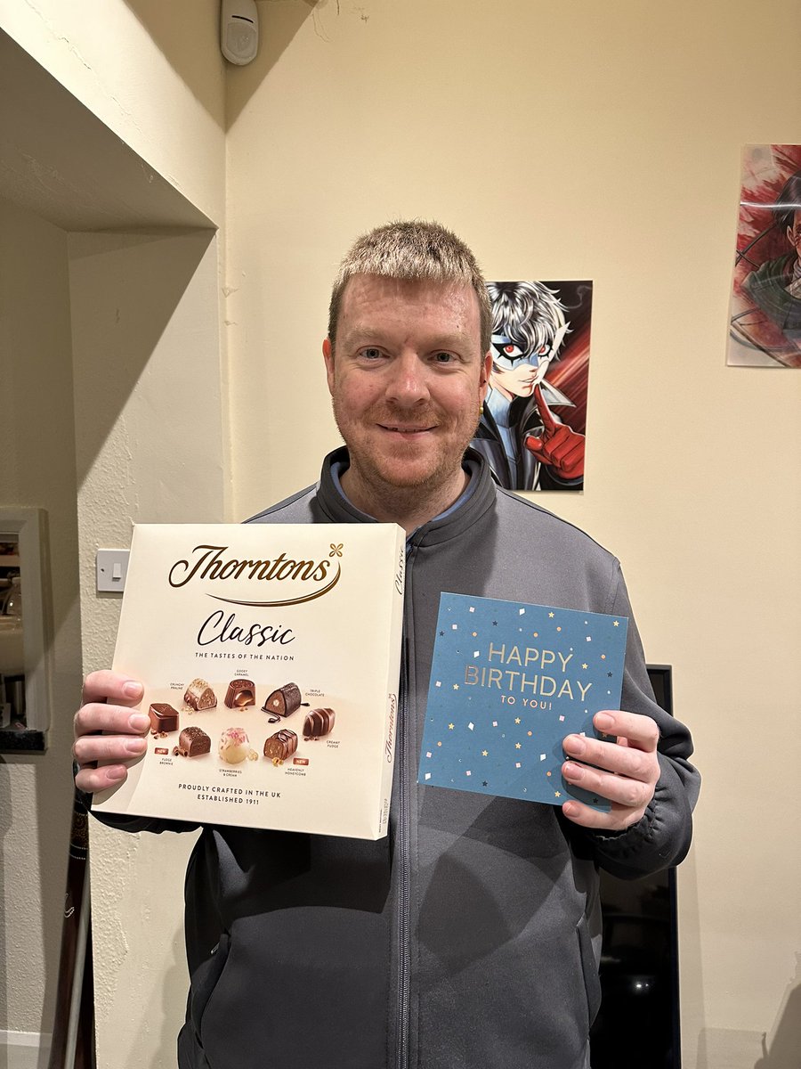 TimHughesCoop's tweet photo. Working a shift at @coopuk Heald Green on my bday and my colleagues Alina and Mahnoor got me chocolates and a card. Gotta love a store with good team spirit! #bestcolleagues https://t.co/dWKyGp24sd