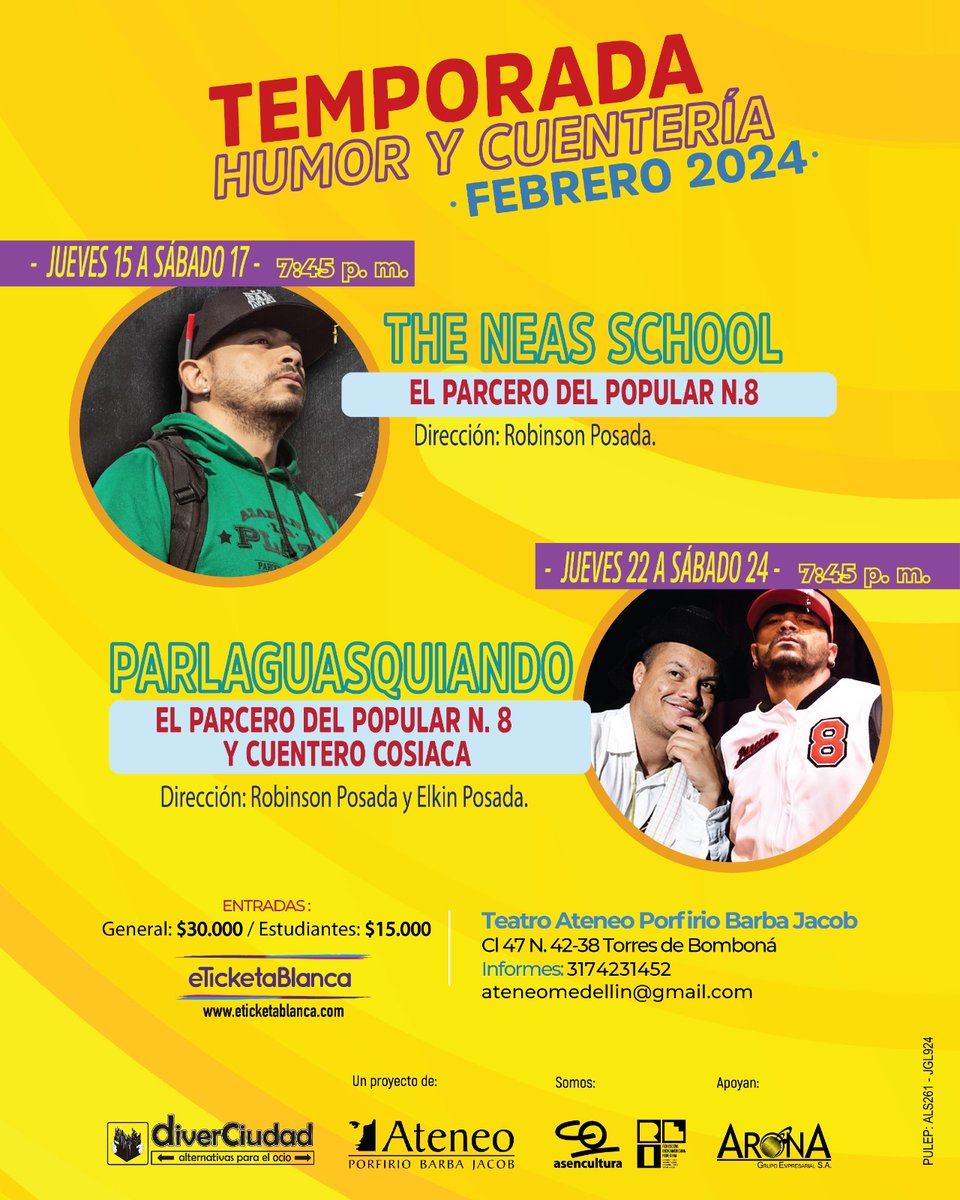 ¡Adquiere tus entradas ya! ⬇️
eticketablanca.com/category/atene…