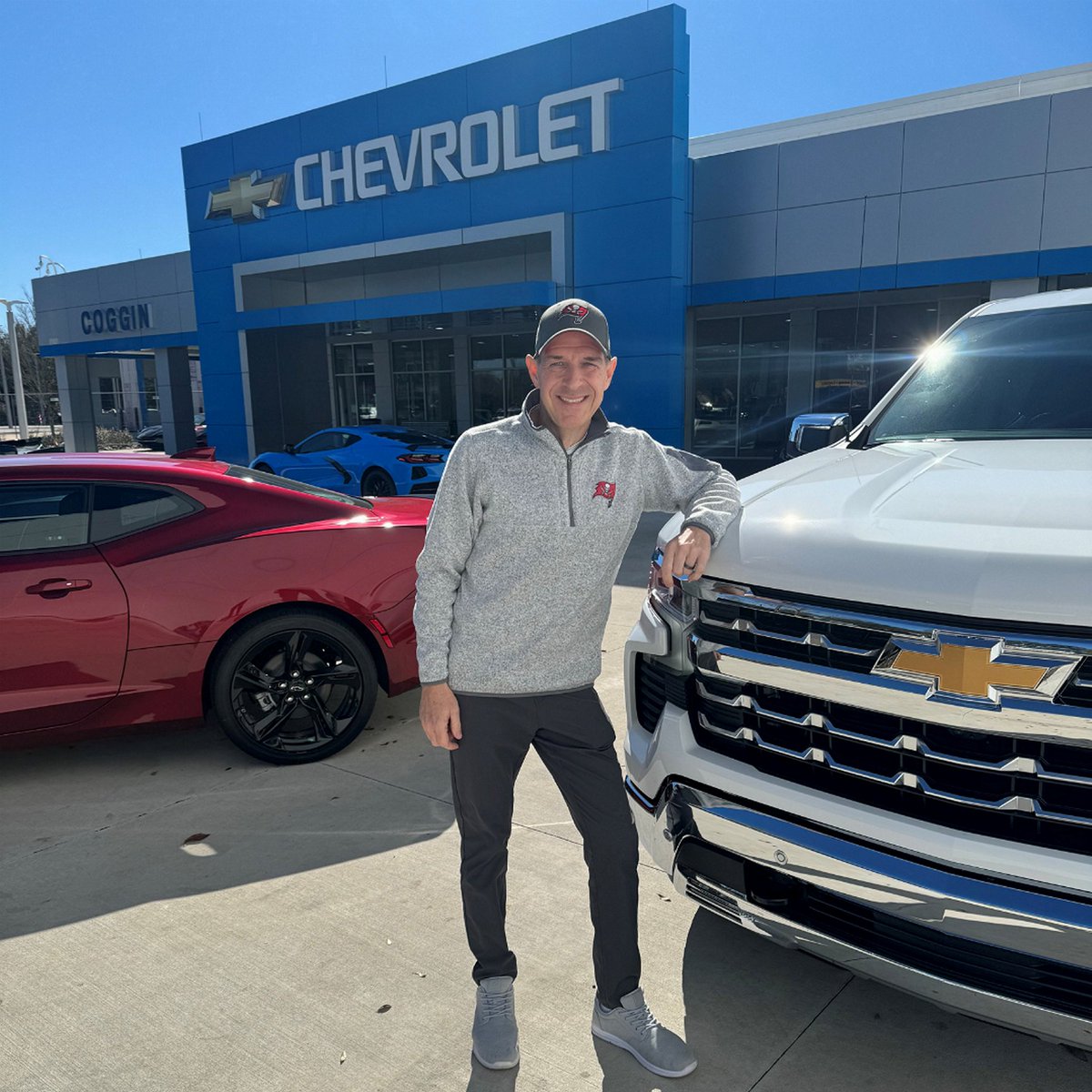 🎉 Big smiles for miles! A huge congrats to our latest happy customer driving off in their brand new Chevy! 🚗💫 Experience the joy of owning a Chevrolet - where every drive is an adventure. #NewCar #ChevyLove #CustomerHappiness