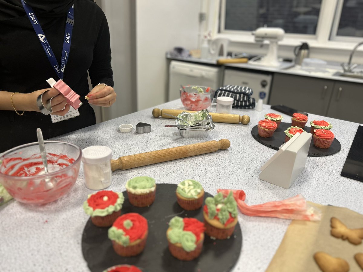 McaWellbeing's tweet photo. Bake off! 
ManorCroft staff well-being  gave the staff the opportunity to practice baking with a little friendly competition. See the end for the winner! 
We saw lots of great effort from the team! 
@DeltaManorCroft
#wellbeing #staffwellbeing https://t.co/iHTYMuCxBk