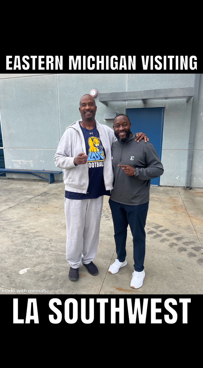 Eastern Michigan came to recruit at LA Southwest College