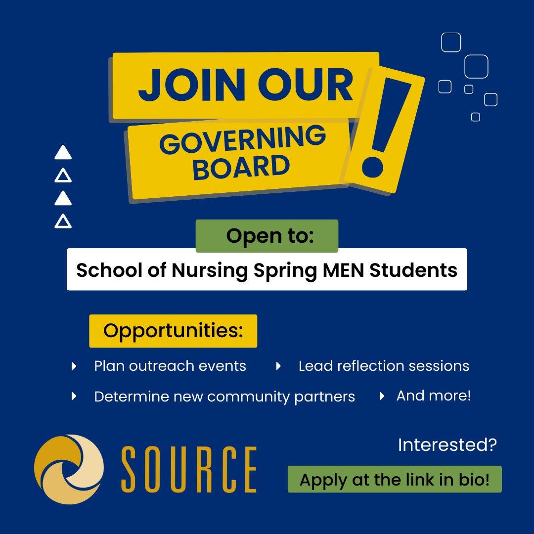 Attention SON Spring MEN Students! Apply to join SOURCE's Student Governing Board, where you will be able to impact the Baltimore community and facilitate student involvement. Apply here: source.jhu.edu/about/source-s…