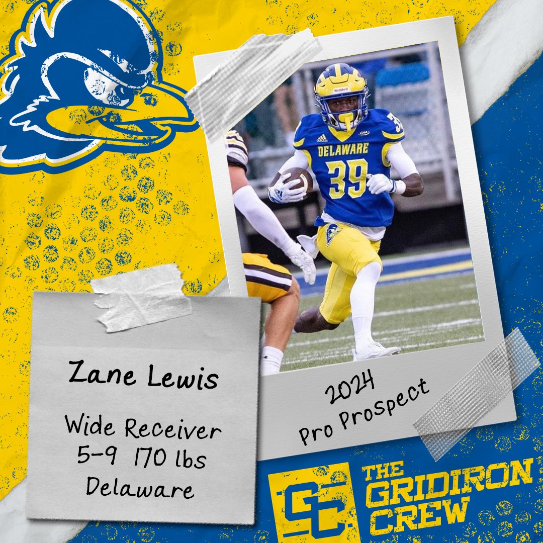 ⚠️ Attention Pro Scouts, Coaches, and GMs ⚠️

You need to look at 2024 Pro Prospect, Zane Lewis <a href="/Thats_inZane/">Zane Lewis</a>, a WR/RS from <a href="/Delaware_FB/">Delaware Football</a>

👀 See our Interview: thegridironcrew.com/zane-lewis-202…

#2024ProProspect #DraftTwitter #NFLDraft #NFL #CFLDraft #CFL #ProFootball 🏈
